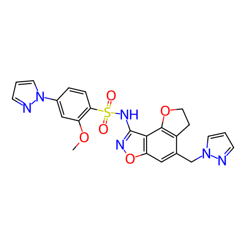 Chemical structure of BindingDB Monomer ID 722762