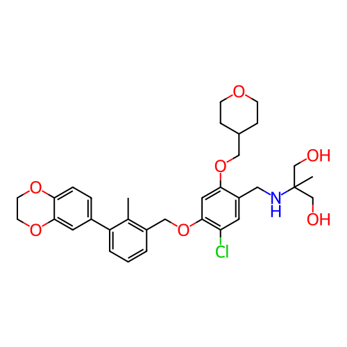 Chemical structure of BindingDB Monomer ID 758352